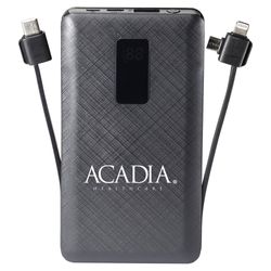 Image of 10,000-mAh 3-in-1 Power Bank with Built-In Charging Cables
