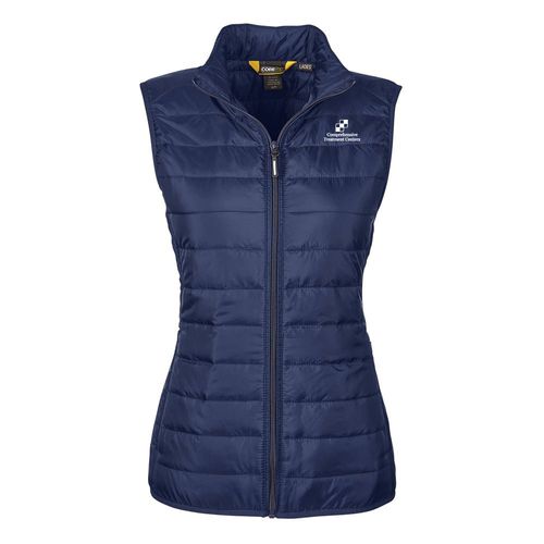 Core 365™ Women's Prevail Packable Puffer Vest - Embroidery image thumbnail