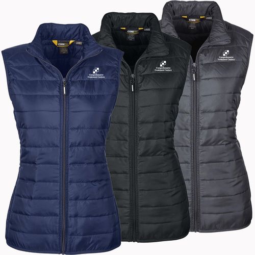 Core 365™ Women's Prevail Packable Puffer Vest - Embroidery image thumbnail