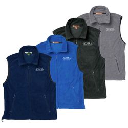 Image of Harriton® Unisex Full-Zip Fleece Vest - Embroidery