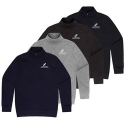 Image of Unisex Essential Quarter-Zip Pullover - Embroidery