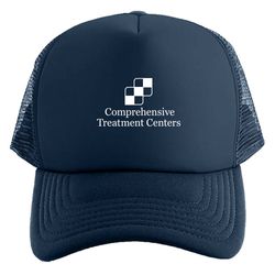 Image of Navy Mesh-Back Trucker Cap