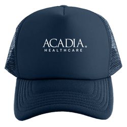 Image of Navy Mesh-Back Trucker Cap