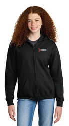 Image of Gildan Youth Heavy Blend Full-Zip Hooded Sweatshirt 