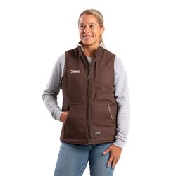 Image of Women's Sherpa-Lined Softstone Duck Vest 