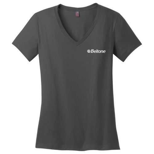 District Made Ladies Perfect Weight V-Neck Tee image thumbnail