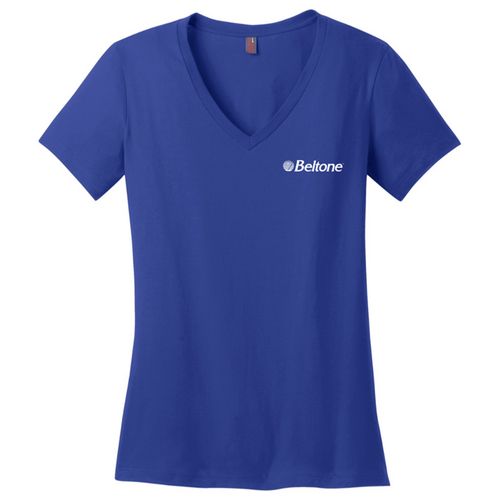 District Made Ladies Perfect Weight V-Neck Tee image thumbnail