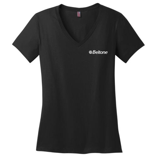District Made Ladies Perfect Weight V-Neck Tee image thumbnail