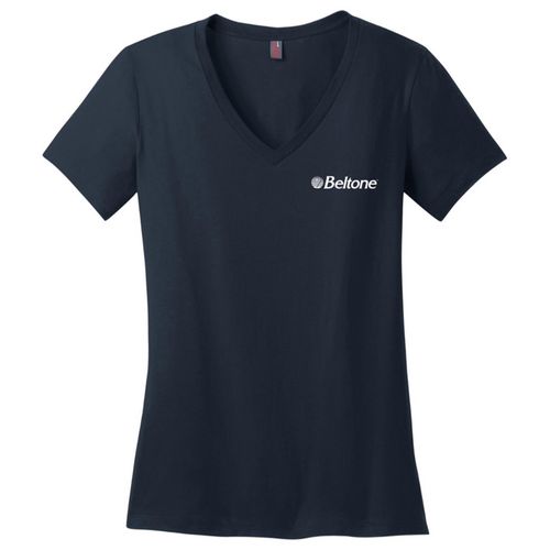 District Made Ladies Perfect Weight V-Neck Tee image thumbnail