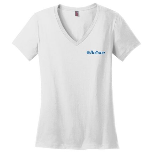 District Made Ladies Perfect Weight V-Neck Tee image thumbnail