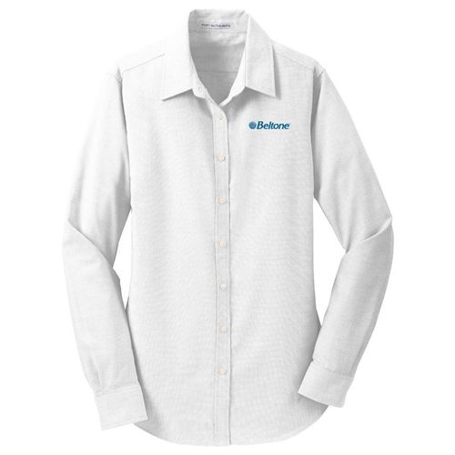 Port Authority® Ladies SuperPro™ Oxford Shirt image thumbnail