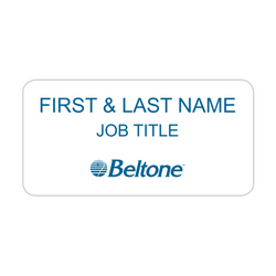 Image of Plastic Name Badge - 1.5 inches x 3 inches