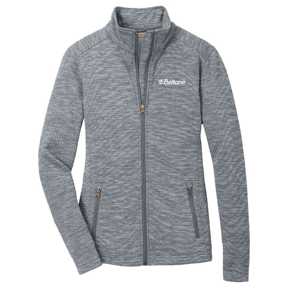 Port Authority® Ladies Digi Stripe Fleece Jacket primary image