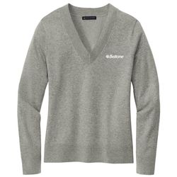 Image of Brooks Brothers Women’s Cotton Stretch V-Neck Sweater