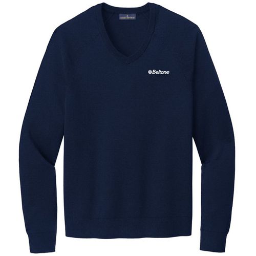 Brooks Brothers Cotton Stretch V-Neck Sweater image thumbnail