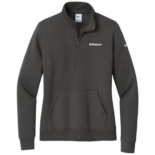Nike Ladies Club Fleece Sleeve Swoosh 1/2-Zip image thumbnail