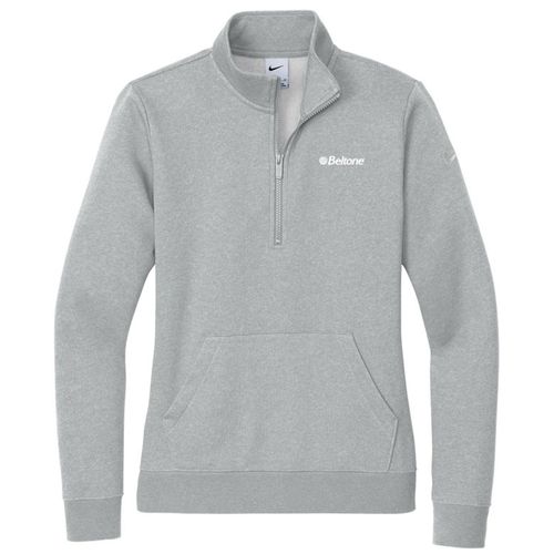 Nike Ladies Club Fleece Sleeve Swoosh 1/2-Zip image thumbnail