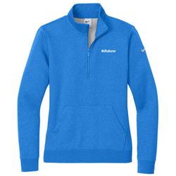 Image of Nike Ladies Club Fleece Sleeve Swoosh 1/2-Zip