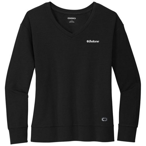 OGIO Ladies Luuma Flex Long Sleeve V-Neck image thumbnail