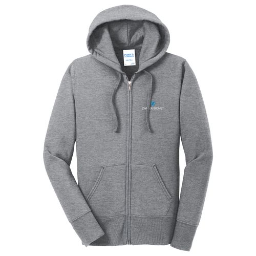ZB1S532 Ladies Core Fleece Full-Zip Hooded Sweatshirt image thumbnail