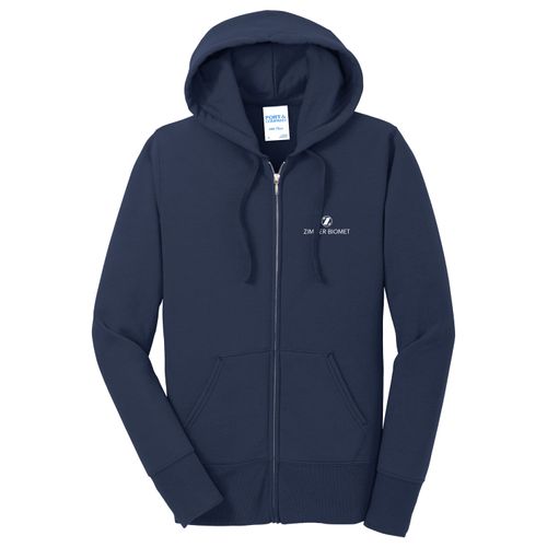 ZB1S532 Ladies Core Fleece Full-Zip Hooded Sweatshirt image thumbnail