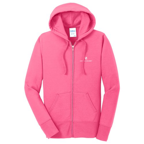 ZB1S532 Ladies Core Fleece Full-Zip Hooded Sweatshirt image thumbnail
