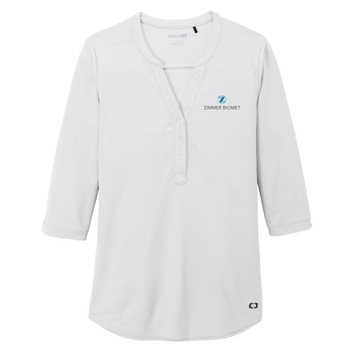 ZB1S344 OGIO Ladies Jewel Henley image thumbnail