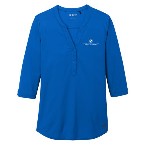ZB1S344 OGIO Ladies Jewel Henley image thumbnail