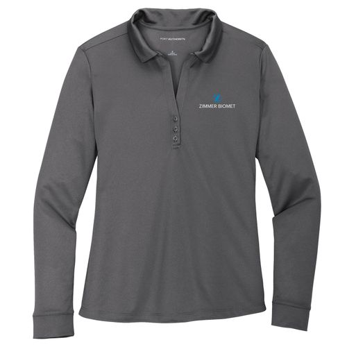 ZB1S342 Ladies Silk Touch Performance Long Sleeve Polo image thumbnail