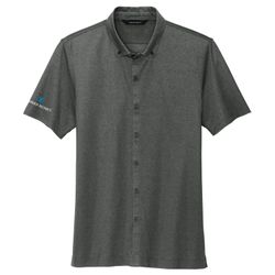 Image of ZB1S338 Mercer+Mettle Stretch Pique Full-Button Polo