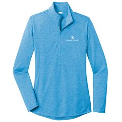 Image of ZB1S512 Ladies Tri-Blend Wicking 1/4-Zip Pullover