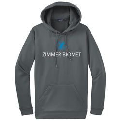 Image of ZB1S518 Fleece Hooded Logo Pullover