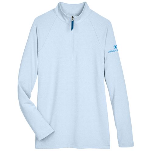 ZB1S514 Ladies' Clubhouse Micro-Stripe 1/4 Zip image thumbnail