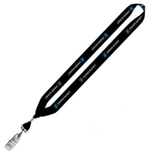 ZB11721 3/4 Lanyard w/ Metal Bulldog Clip image thumbnail