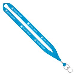 Image of ZB11723 3/4" Sublimated Lanyard with Metal Bulldog Clamp