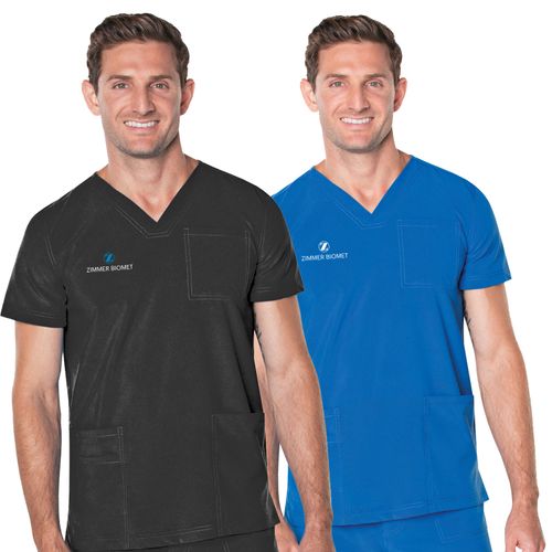 ZB11804 Proflex Men's 3 Pocket V-Neck Scrub Top image thumbnail
