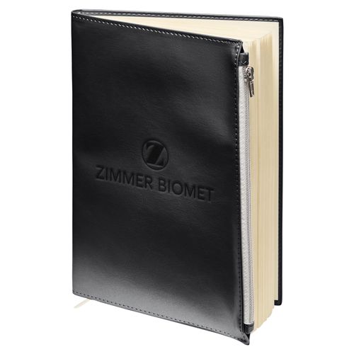 ZB1518 Softbound Metallic Foundry Journal w/zipper pocket image thumbnail