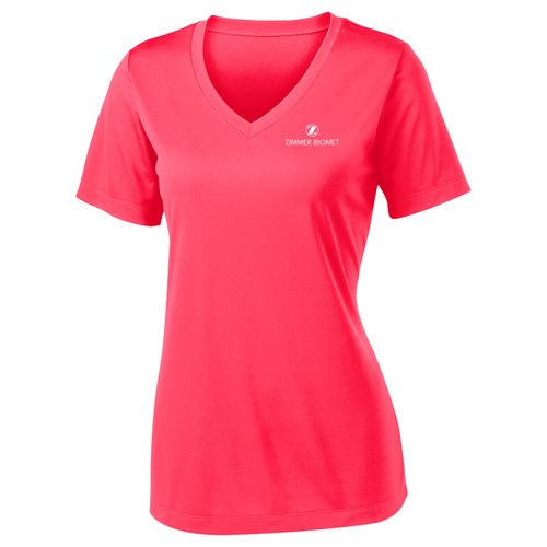 ZB1S605 Ladies PosiCharge Competitor V-Neck Tee image thumbnail