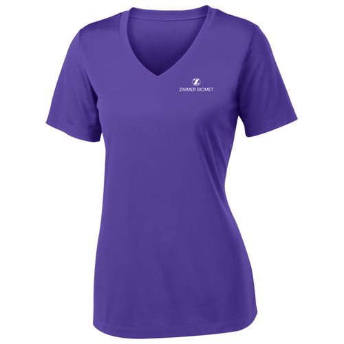 ZB1S605 Ladies PosiCharge Competitor V-Neck Tee image thumbnail