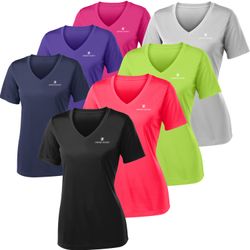 Image of ZB1S605 Ladies PosiCharge Competitor V-Neck Tee
