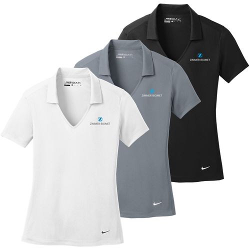 ZB1S301 NIke Golf Ladies Vertical Mesh Polo image thumbnail