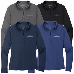 Image of ZB1S342 Ladies Silk Touch Performance Long Sleeve Polo