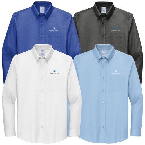 ZB1S413 Wrinkle-Free Stretch Nailhead Shirt image thumbnail