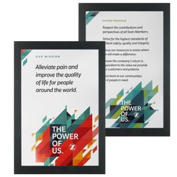 Image of ZBPOUFP Framed Mission and Guiding Principles Poster Set