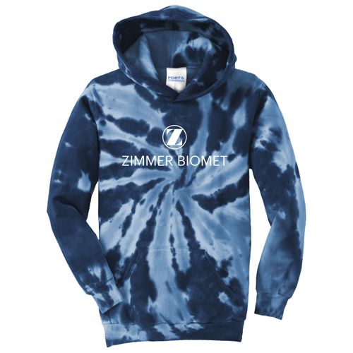 ZB1S537 Youth Tie Dye Hooded Sweatshirt image thumbnail