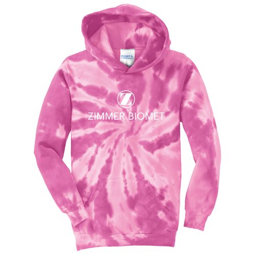 ZB1S537 Youth Tie Dye Hooded Sweatshirt image thumbnail
