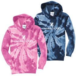 Image of ZB1S537 Youth Tie Dye Hooded Sweatshirt