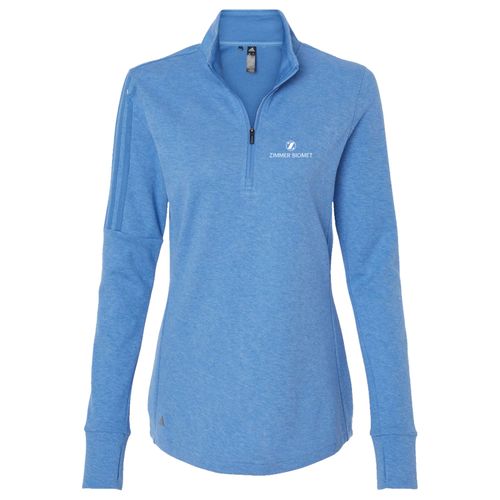 ZB1J247 Adidas Women's 3-Stripes Quarter-Zip Sweater image thumbnail