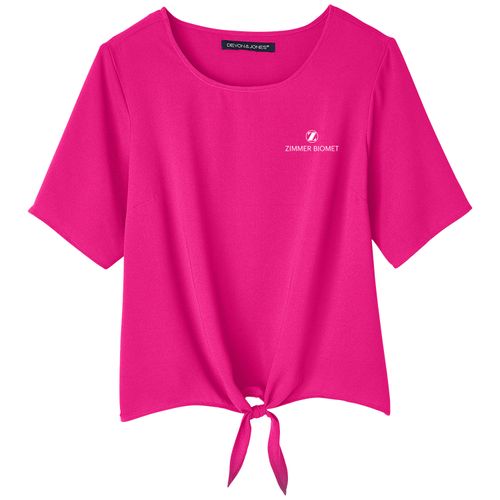 ZB1S428 Ladies Tie Front Blouse image thumbnail