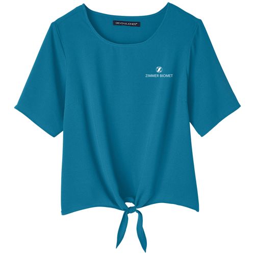 ZB1S428 Ladies Tie Front Blouse image thumbnail